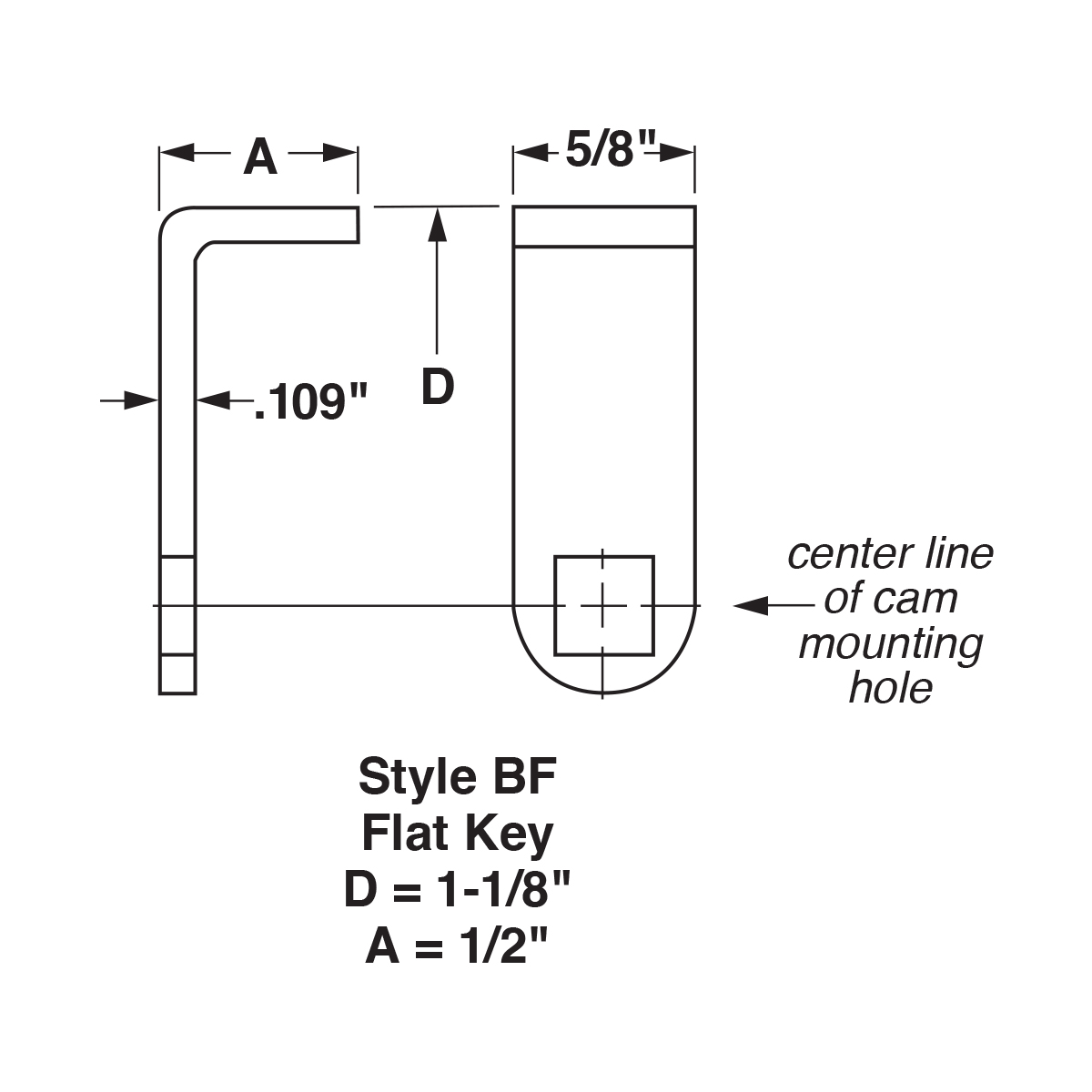 Single formed cam – BF1816